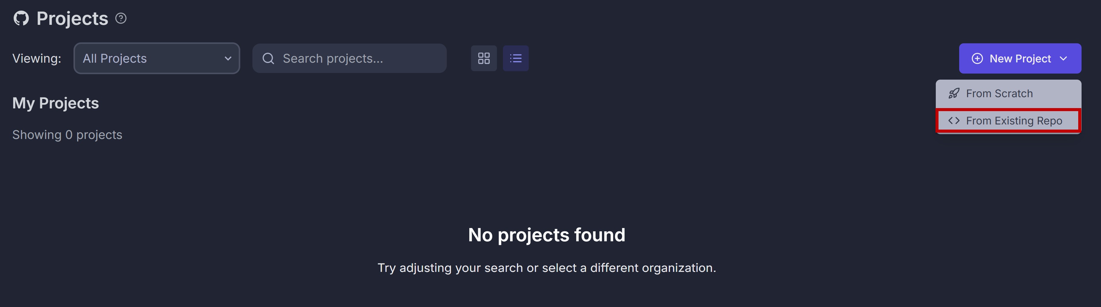 No GitHub repos